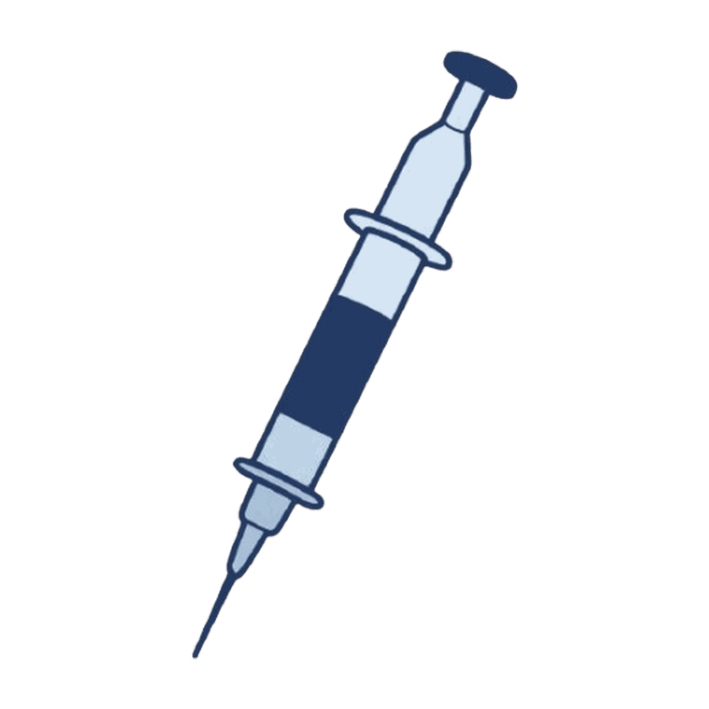 注射器（麻酔）のイラスト素材