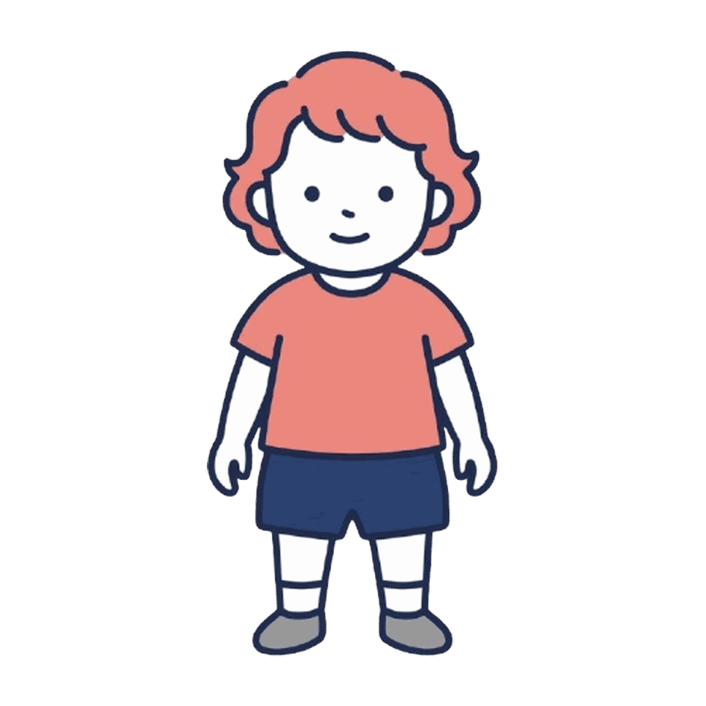子供(幼児)のイラスト素材