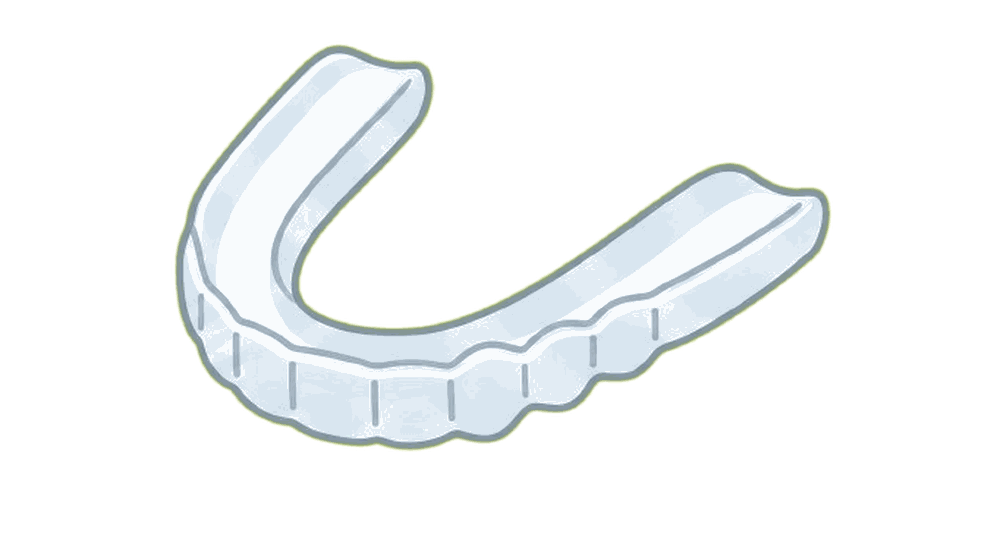 マウスピース(ナイトガード)のイラスト素材