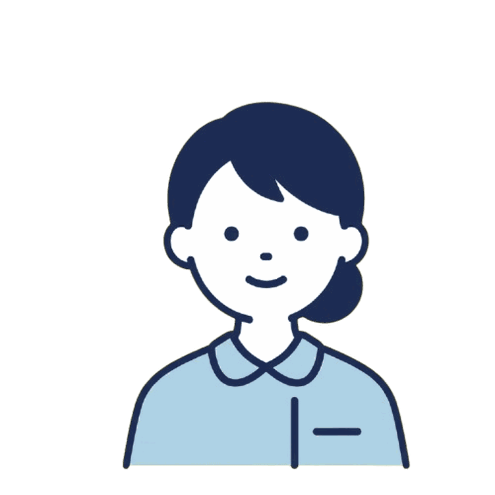 歯科衛生士(女性)のイラスト素材