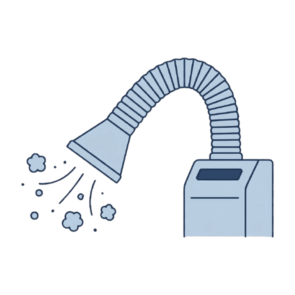 口腔外バキュームのイラスト素材