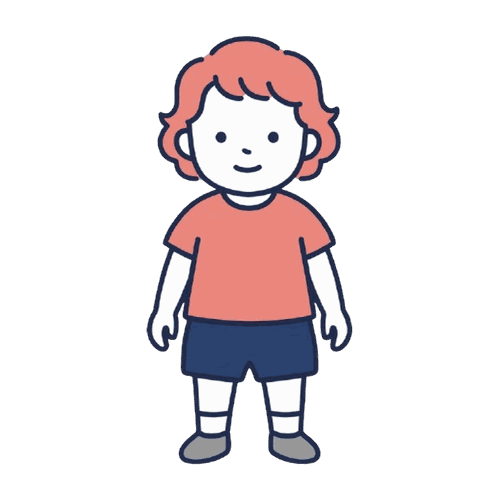 子供（幼児）のイラスト素材