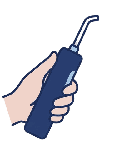 口腔洗浄器（ジェットウォッシャー）のイラスト素材
