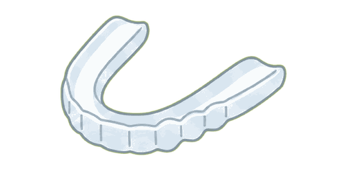 マウスピース（ナイトガード）のイラスト素材