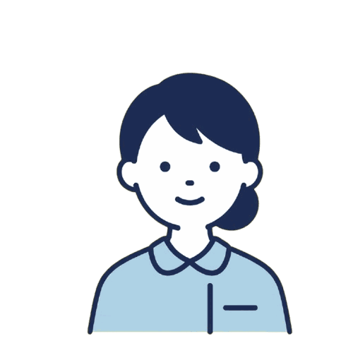 歯科衛生士（女性）のイラスト素材