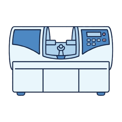 歯科技工用機器（院内技工）のイラスト素材
