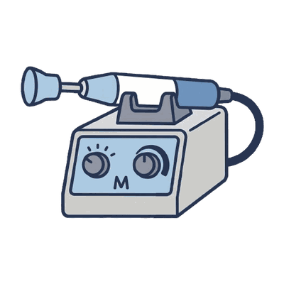歯科技工用モーターのイラスト素材