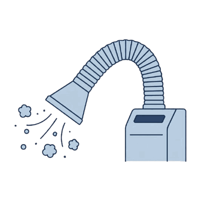 口腔外バキュームのイラスト素材